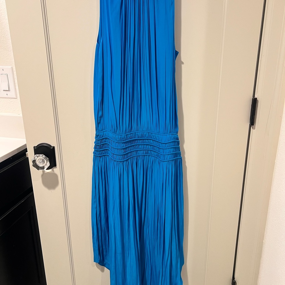 Ramy Brook Vibrant Blue High Low Dress